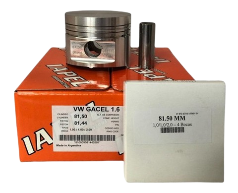 Kit Pistones Iapel VW 1.6 AP (81–82 mm)